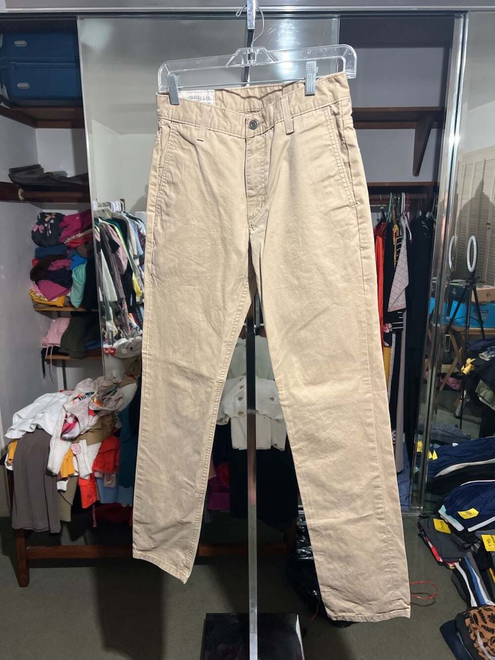 Levi Strauss & Co. Beige Cotton Chino Pants Straight Leg